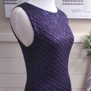 Sleeveless Stretch Black Top, Size Large